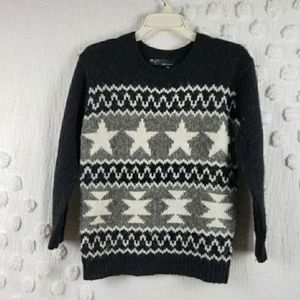 291 Venice STAR Sweater Black White Grey